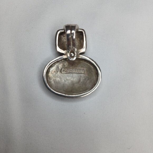 Barse 925 Sterling Silver Pendant 9g Vintage 80's Signed 1.25" - Picture 3 of 6